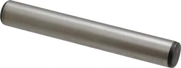 Value Collection - 1/2" Diam x 3-1/2" Pin Length Grade 8 Alloy Steel Pull Out Dowel Pin - 1 Rounded & 1 Threaded End - Americas Industrial Supply