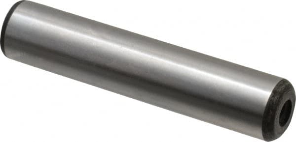 Value Collection - 5/8" Diam x 3" Pin Length Grade 8 Alloy Steel Pull Out Dowel Pin - 1 Rounded & 1 Threaded End - Americas Industrial Supply