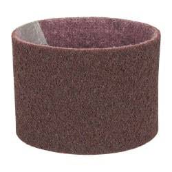 3M - 3-1/2" Wide x 15-1/2" OAL, Aluminum Oxide Abrasive Belt - Aluminum Oxide, Medium, Nonwoven, Series SC-BS - Americas Industrial Supply