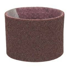 3M - 3-1/2" Wide x 15-1/2" OAL, Aluminum Oxide Abrasive Belt - Aluminum Oxide, Medium, Nonwoven, Series SC-BS - Americas Industrial Supply