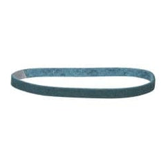 3M - 1/2" Wide x 18" OAL, Aluminum Oxide Abrasive Belt - Aluminum Oxide, Very Fine, Nonwoven, Series SC-BS - Americas Industrial Supply