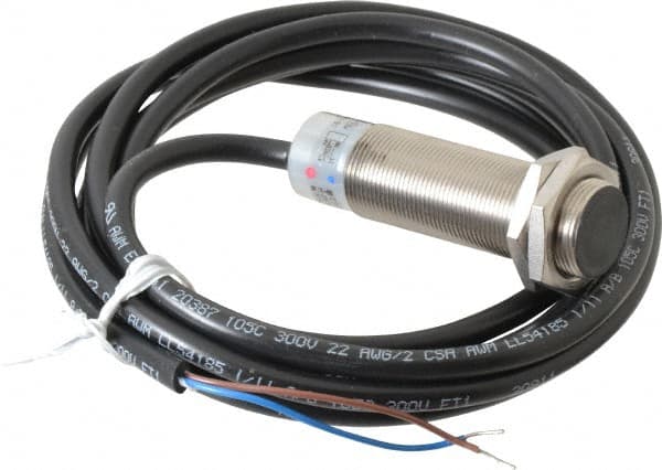 Eaton Cutler-Hammer - NPN, 5mm Detection, Cylinder Shielded, Inductive Proximity Sensor - 2 Wires, IP67, 20 to 250 VAC, M18x1 Thread, 2.54 Inch Long - Americas Industrial Supply