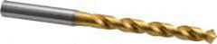 OSG - 8.49884mm 120° Vanadium High Speed Steel Jobber Drill - TiN Finish, Right Hand Cut, Spiral Flute, Straight Shank, 125mm OAL, Standard Point - Americas Industrial Supply