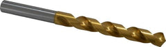 OSG - 13mm 120° Vanadium High Speed Steel Jobber Drill - TiN Finish, Right Hand Cut, Spiral Flute, Straight Shank, 158mm OAL, Standard Point - Americas Industrial Supply