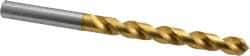 OSG - 9.75106mm 120° Vanadium High Speed Steel Jobber Drill - TiN Finish, Right Hand Cut, Spiral Flute, Straight Shank, 137mm OAL, Standard Point - Americas Industrial Supply