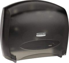 Kimberly-Clark Professional - Jumbo Double Roll Plastic Toilet Tissue Dispenser - 16" Wide x 13-7/8" High x 5-3/4" Deep, Gray - Americas Industrial Supply