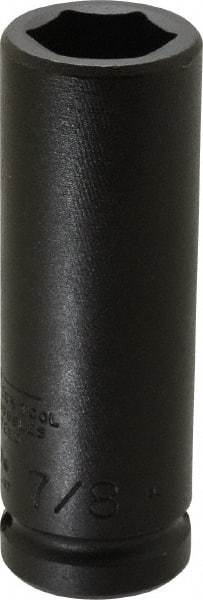 Proto - 3/4" Drive 7/8" Deep Thin Wall Impact Socket - 6 Points, 4" OAL - Americas Industrial Supply