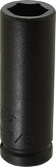 Proto - 3/4" Drive 7/8" Deep Thin Wall Impact Socket - 6 Points, 4" OAL - Americas Industrial Supply