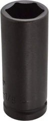 Proto - 3/4" Drive 1-1/8" Deep Thin Wall Impact Socket - 6 Points, 4" OAL - Americas Industrial Supply
