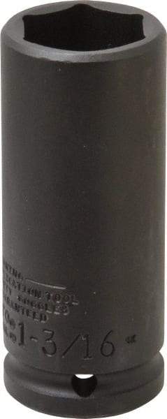 Proto - 3/4" Drive 1-3/16" Deep Thin Wall Impact Socket - 6 Points, 4" OAL - Americas Industrial Supply