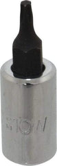 Proto - 1/4" Drive, T10 Torx Bit Socket - 1-1/2" OAL - Americas Industrial Supply