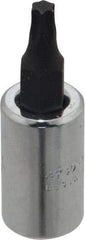 Proto - 1/4" Drive, T20 Torx Bit Socket - 1-1/2" OAL - Americas Industrial Supply
