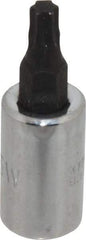 Proto - 1/4" Drive, T25 Torx Bit Socket - 1-1/2" OAL - Americas Industrial Supply