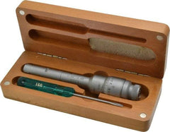 SPI - 0.5 to 0.65", 2.36" Gage Depth, Mechanical Inside Hole Micrometer - 0.0002" Graduation, 0.0002" Accuracy, Ratchet Stop Thimble - Americas Industrial Supply