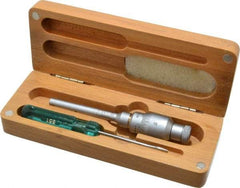 SPI - 0.275 to 0.35", 2" Gage Depth, Mechanical Inside Hole Micrometer - 0.0001" Graduation, 0.0002" Accuracy, Ratchet Stop Thimble - Americas Industrial Supply