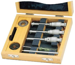 SPI - 0.15 to 0.275", Carbide, Hole Mechanical Inside Micrometer Set - 0.0001" Graduation, Ratchet Stop Thimble, (2) Setting Rings Included - Americas Industrial Supply