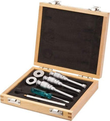 SPI - 0.275 to 1/2", Carbide, Mechanical Inside Micrometer Set - 0.0001" Graduation, 4" Extension Rod Length, (2) Setting Rings Included - Americas Industrial Supply