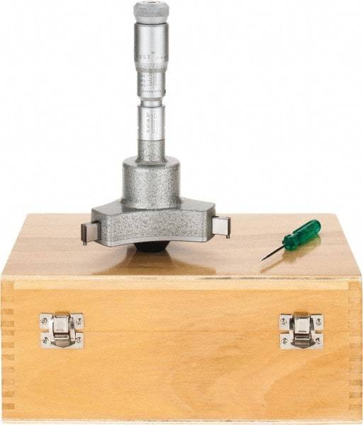 SPI - 5 to 6", 5.51" Gage Depth, Mechanical Inside Hole Micrometer - 0.0002" Graduation, 0.0004" Accuracy, Ratchet Stop Thimble - Americas Industrial Supply