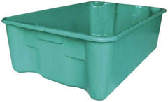 MFG Tray - 500 Lb Load Capacity Green Fiberglass Tote Container - Stacking, Nesting, 25.3" Long x 18" Wide x 10" High - Americas Industrial Supply