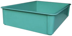 MFG Tray - 400 Lb Load Capacity Green Fiberglass Tote Container - Stacking, 25.8" Long x 17.8" Wide x 6" High - Americas Industrial Supply