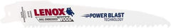 Lenox - 6" Long x 3/4" Thick, Bi-Metal Reciprocating Saw Blade - Tapered Profile, 6 TPI, Toothed Edge, Universal Shank - Americas Industrial Supply