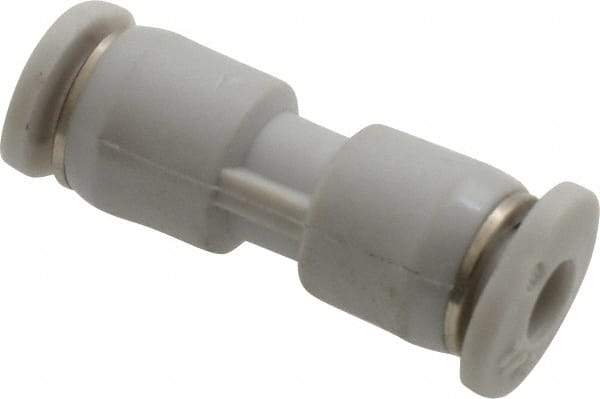 Norgren - 1/8" Tube OD, Brass Push-to-Connect Tube Union - Tube to Tube Connection, 145 Max psi, Nitrile O-Ring, 0 to 175°F Working Temp - Americas Industrial Supply