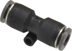Norgren - 1/4" Tube OD, Brass Push-to-Connect Tube Union - Tube to Tube Connection, 150 Max psi, Nitrile O-Ring, 0 to 175°F Working Temp - Americas Industrial Supply