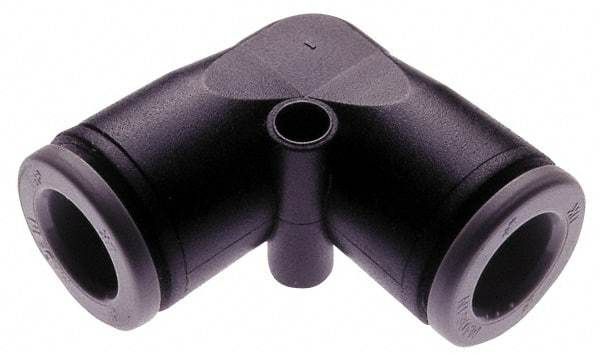 Norgren - 1/8" Tube OD, Brass Push-to-Connect Tube Union Elbow - Tube to Tube Connection, 150 Max psi, Nitrile O-Ring, 0 to 175°F Working Temp - Americas Industrial Supply