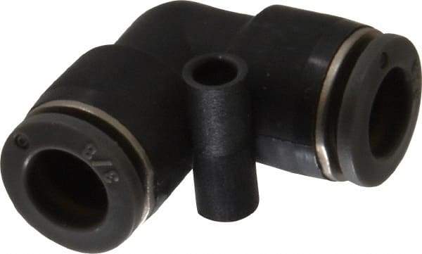 Norgren - 3/8" Tube OD, Brass Push-to-Connect Tube Union Elbow - Tube to Tube Connection, 150 Max psi, Nitrile O-Ring, 0 to 175°F Working Temp - Americas Industrial Supply