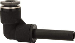 Norgren - 1/4" Tube OD, Brass Push-to-Connect Tube Stem Elbow - Tube to Stem Connection, 150 Max psi, Nitrile O-Ring, 0 to 175°F Working Temp - Americas Industrial Supply