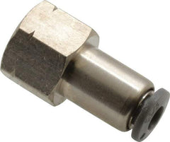 Norgren - 5/32" Tube OD, 1/8 NPTF Brass Push-to-Connect Tube Female Connector - Tube to Female NPT Connection, 150 Max psi, Nitrile O-Ring, 0 to 175°F Working Temp - Americas Industrial Supply
