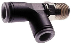 Norgren - 6mm Tube OD, 3/8 BSPT Brass Push-to-Connect Tube Male Swivel Run Tee - Tube to Male BSPT Connection, 150 Max psi, Nitrile O-Ring, 0 to 175°F Working Temp - Americas Industrial Supply