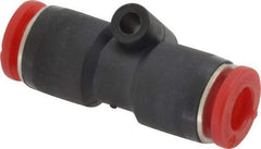 Norgren - 6mm Tube OD, Brass Push-to-Connect Tube Union - Tube to Tube Connection, 150 Max psi, Nitrile O-Ring, 0 to 175°F Working Temp - Americas Industrial Supply