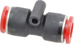 Norgren - 10mm Tube OD, Brass Push-to-Connect Tube Union - Tube to Tube Connection, 150 Max psi, Nitrile O-Ring, 0 to 175°F Working Temp - Americas Industrial Supply