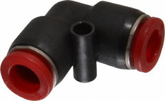 Norgren - 8mm Tube OD, Brass Push-to-Connect Tube Union Elbow - Tube to Tube Connection, 150 Max psi, Nitrile O-Ring, 0 to 175°F Working Temp - Americas Industrial Supply