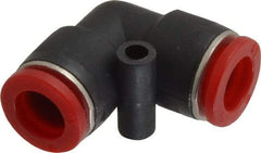 Norgren - 10mm Tube OD, Brass Push-to-Connect Tube Union Elbow - Tube to Tube Connection, 150 Max psi, Nitrile O-Ring, 0 to 175°F Working Temp - Americas Industrial Supply