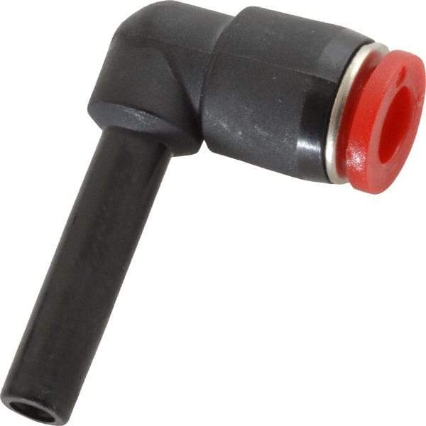 Norgren - 6mm Tube OD, Brass Push-to-Connect Tube Stem Elbow - Tube to Stem Connection, 150 Max psi, Nitrile O-Ring, 0 to 175°F Working Temp - Americas Industrial Supply