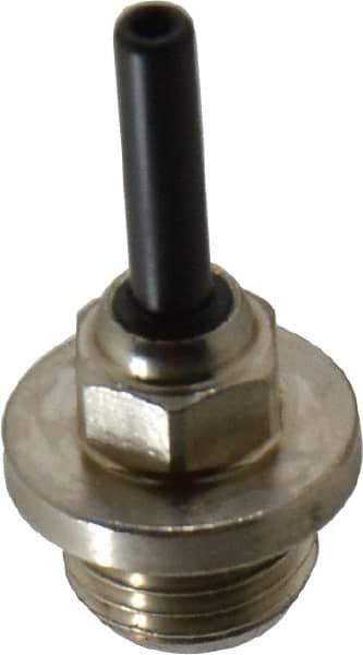 Norgren - 1/4 BSPP Brass Push-to-Connect Tube Male Stem Connector - 150 Max psi, Nitrile O-Ring, 0 to 175°F Working Temp - Americas Industrial Supply