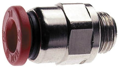 Norgren - 10mm Tube OD, 1/2 BSPP Brass Push-to-Connect Tube Male Connector - Tube to Male BSPP Connection, 150 Max psi, Nitrile O-Ring, 0 to 175°F Working Temp - Americas Industrial Supply