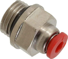Norgren - 4mm Tube OD, 1/4 BSPP Brass Push-to-Connect Tube Male Connector - Tube to Male BSPP Connection, 150 Max psi, Nitrile O-Ring, 0 to 175°F Working Temp - Americas Industrial Supply