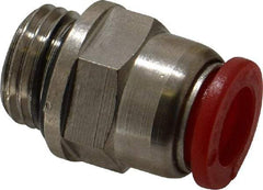 Norgren - 8mm Tube OD, 1/4 BSPP Brass Push-to-Connect Tube Male Connector - Tube to Male BSPP Connection, 150 Max psi, Nitrile O-Ring, 0 to 175°F Working Temp - Americas Industrial Supply