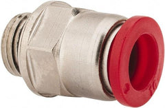 Norgren - 10mm Tube OD, 1/4 BSPP Brass Push-to-Connect Tube Male Connector - Tube to Male BSPP Connection, 150 Max psi, Nitrile O-Ring, 0 to 175°F Working Temp - Americas Industrial Supply