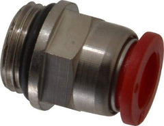 Norgren - 10mm Tube OD, 3/8 BSPP Brass Push-to-Connect Tube Male Connector - Tube to Male BSPP Connection, 150 Max psi, Nitrile O-Ring, 0 to 175°F Working Temp - Americas Industrial Supply