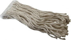 PRO-SOURCE - 5" White Head Band, Small Cotton Cut End Mop Head - 8 Ply, Clamp Jaw Connection, Use for Stripping/Finishing - Americas Industrial Supply