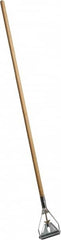 PRO-SOURCE - 54" Wood Quick Connect Mop Handle - Metal Connector, Use with Wet Mops - Americas Industrial Supply