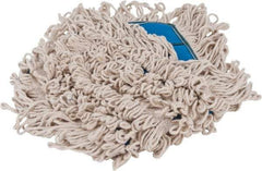 PRO-SOURCE - 18" Long x 5" Wide Yarn Blend Dust Mop Head - Snap-On, Blue, Looped Head, Launderable - Americas Industrial Supply