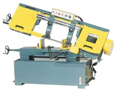 Enco - 10 x 17" Max Capacity, Manual Step Pulley Horizontal Bandsaw - 220/440 Volts, 2 hp, 3 Phase - Americas Industrial Supply