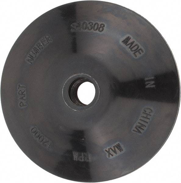 DeWALT - 4-1/2" Diam Locking Nut Disc Backing Pad - Medium Density, 12,000 RPM - Americas Industrial Supply