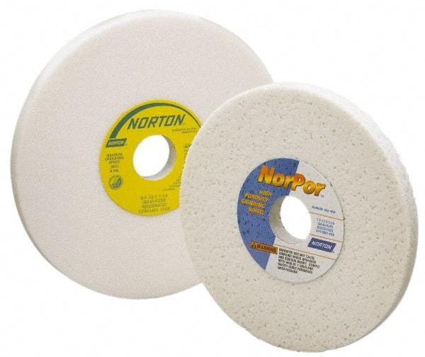 Norton - 12" Diam x 3" Hole x 1" Thick, H Hardness, 60 Grit Surface Grinding Wheel - Aluminum Oxide, Type 1, Medium Grade, 2,070 Max RPM, Vitrified Bond, No Recess - Americas Industrial Supply