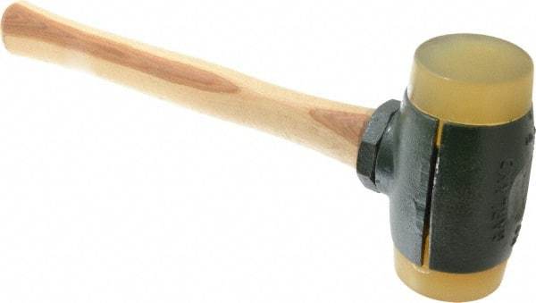 Garland - 6-1/2 Lb Head 2-3/4" Face Urethane Split Head Hammer with Faces - Wood Handle - Americas Industrial Supply